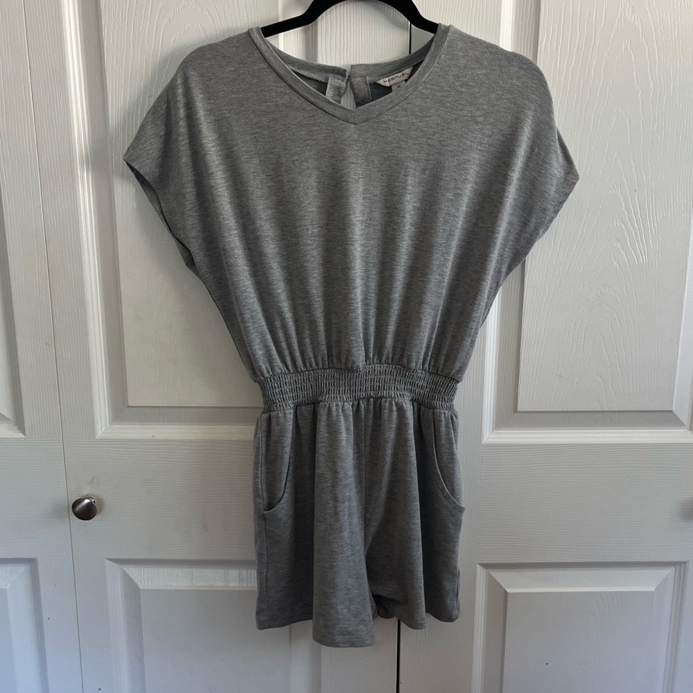 5 for $25! Habitual Heather Gray Romper